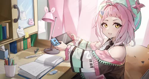 桃姆Q吃手手 游戏与少女