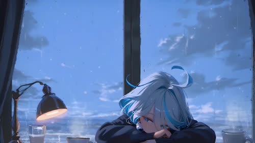 雨中芙芙