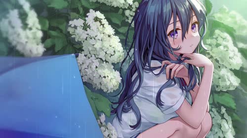 雨中女孩