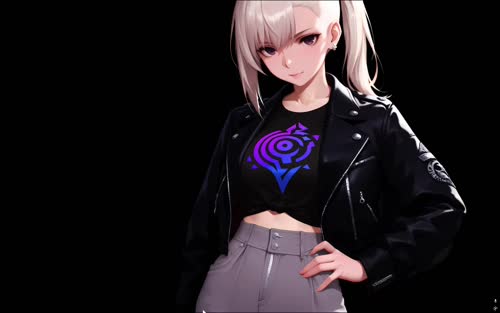 小也  GirllDark Background|Dark&Colored Versions|4K